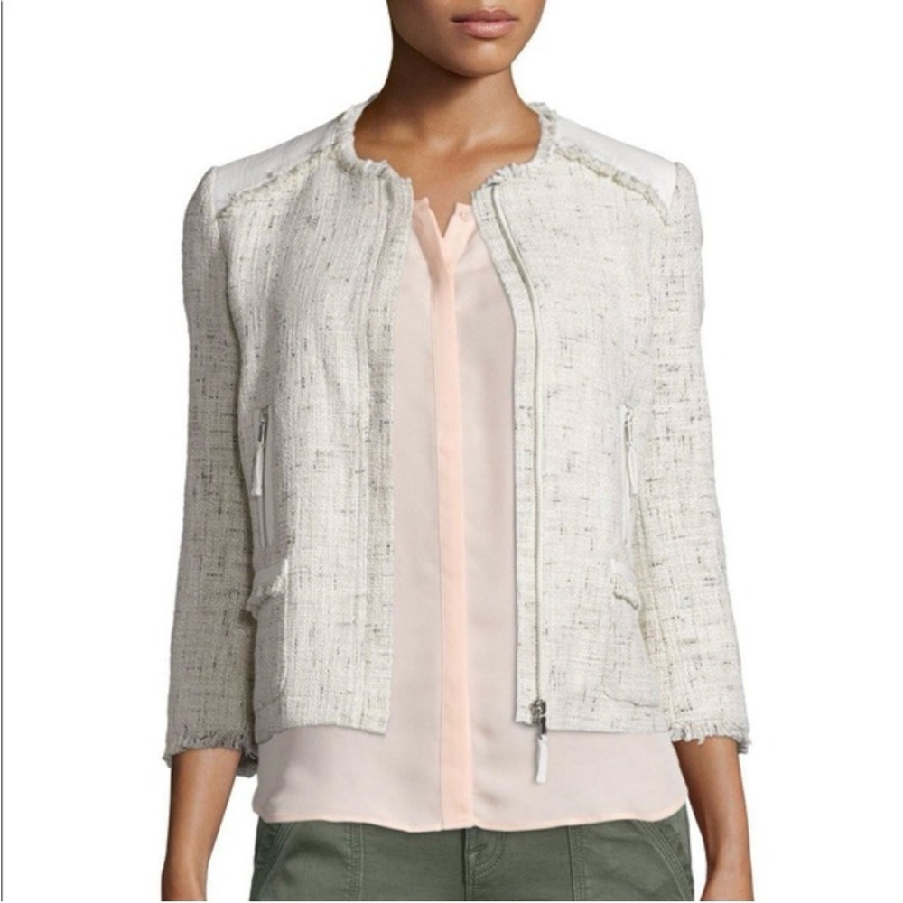 Joie “Mariah” basket weave jacket size medium